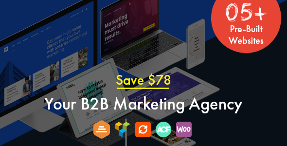 Royal 1.1.2 - Marketing Landing WordPress Theme