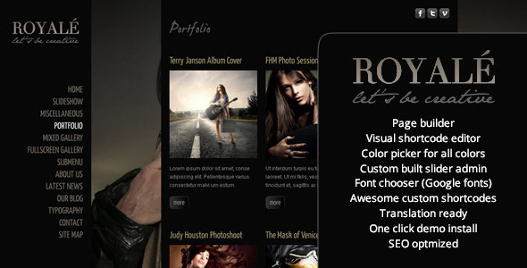 Royale 1.2 - Creative WordPress Theme