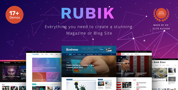 Rubik 2.9.1 - Magazine and Blog WordPress Theme