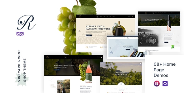 Rummen  Wine Shop WordPress Theme