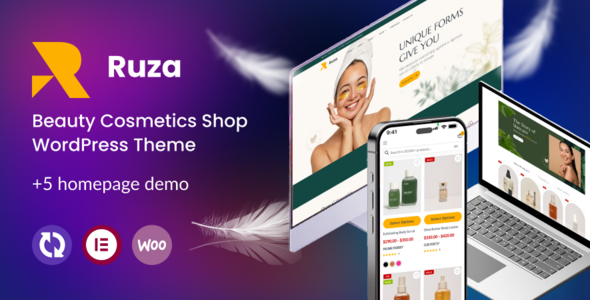Ruza 1.0.15 - Beauty Cosmetics Shop WordPress Theme
