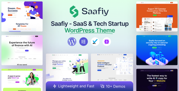 Saafiy 1.0.7 - Saas & Tech Startup WordPress Theme