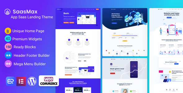 Saasmax 6.0.0 - Saas Startup WordPress Theme