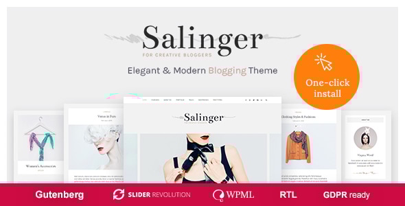 Salinger 2.2.0 - Portfolio and Personal Blog WordPress Theme