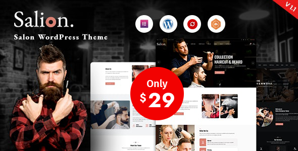 Salion 1.6.3 - Hair Salon WordPress Theme