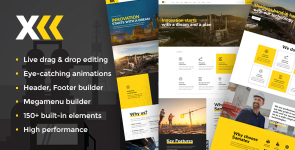 Samatex 5.0 - Industrial WordPress Theme  Woocommerce