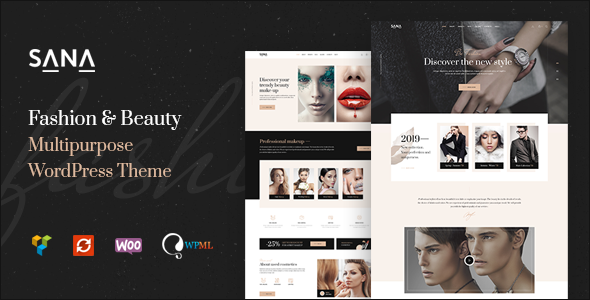 Sana 1.0.1 - Fashion Stylist Beauty Salon and Makeup Artist WordPress Theme
