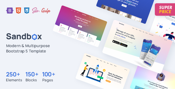 Sandbox 5.0 Modern & Multipurpose Bootstrap 5 Template