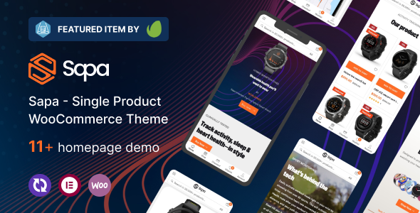 Sapa 1.1.23 - Product Landing Page WooCommerce Theme