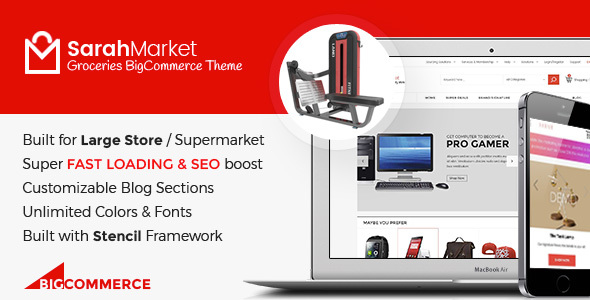 SarahMarket 2.0 - Large Store Grocery Responsive BigCommerce Theme