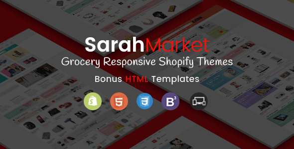 SarahMarket  Sectioned Responsive Supermarket Shopify Theme