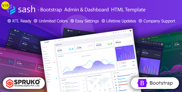 Sash 5 - HTML Admin Dashboard Bootstrap Template
