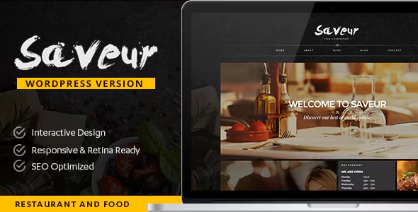Saveur 6.0 - Food & Restaurant WordPress