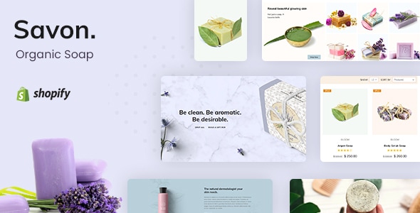 Savon 1.2 - Handmade Soap Cosmetics Beauty Shopify Theme