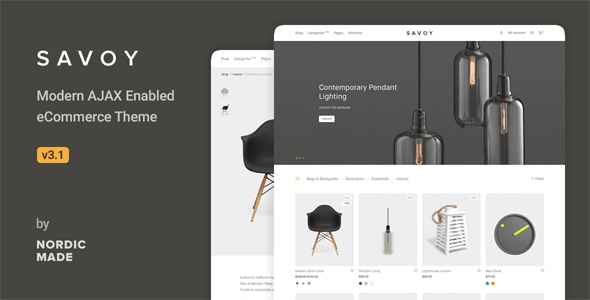 Savoy 3.1.3 - Minimalist AJAX WooCommerce Theme