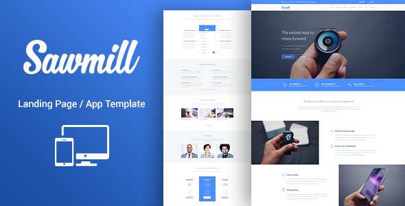 Sawmill 3.1700 - Onepage Product Landing WordPress Theme