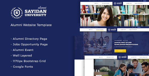 Sayidan 1.7.1 - University Alumni WP theme
