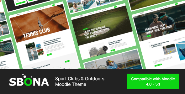 Sbona - Sport Clubs & Outdoors Moodle Theme