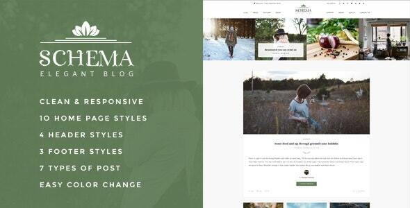 Schema 6.7.1 - Elegant Responsive WordPress Travel Food and Health Blog Theme for News & Personal blogging