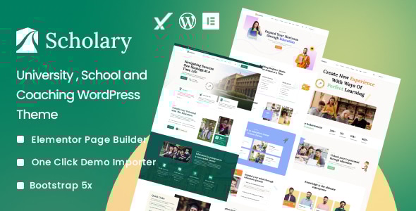 Scholary - University School and Coaching WordPress Theme