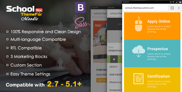 School 2.7 - Exclusive Moodle Theme