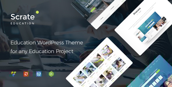 Scrate - Education and Teaching Online Courses WordPress Theme