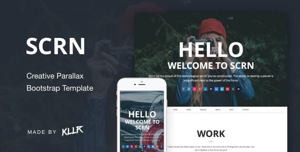 SCRN 7 One Page Responsive Parallax Template