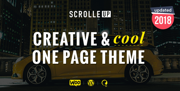 ScrolleUP 1.1.6 - Creative One Page WordPress Theme