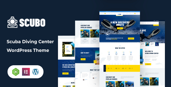 Scubo - Scuba Diving Centre WordPress Theme  RTL