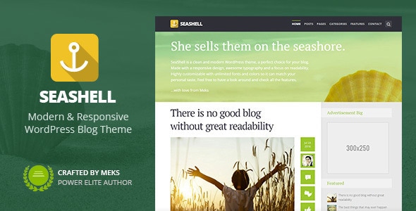 SeaShell 6.8 - Modern Responsive WordPress Blog Theme