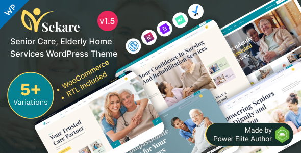 Sekare 1.5 - Senior Care & Elderly Home Services Elementor WordPress Theme