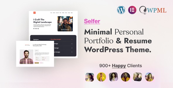 Selfer 5.3.0 - Minimal Personal Portfolio WordPress Theme