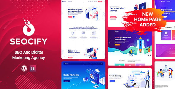 SEO Digital Marketing Agency WordPress Theme 2.8 Seocify