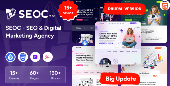 SEOC - SEO & Digital Marketing Agency Drupal Theme