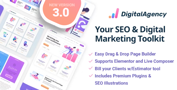 SEOWP 6.9 Digital Marketing Agency and SEO WordPress Theme