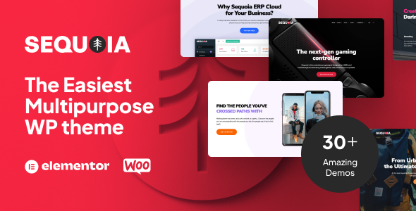 Sequoia  Elementor Landing Page WordPress Theme