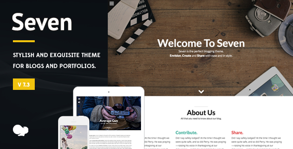 Seven 8.7.2 - Stylish WordPress Theme