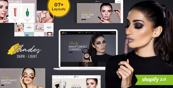 Shades 24.0 - Modern Shopify Theme for Beauty Cosmetics & Bridal Studio
