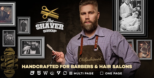 Shaver 4.8 - Barbers & Hair Salon WordPress Theme