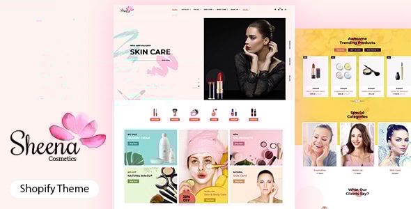 Sheena - Beauty Cosmetic Shopify Theme