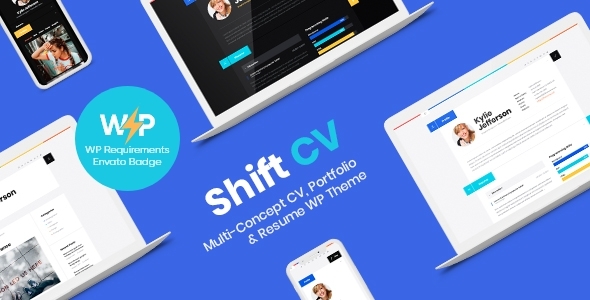 ShiftCV 3.0.15 Blog  Resume  Portfolio  WordPress Theme