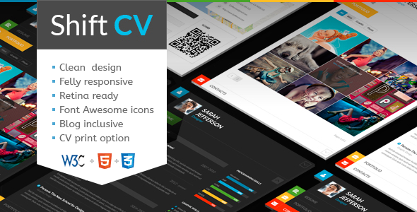 ShiftCV 1.3 - Blog Resume Portfolio