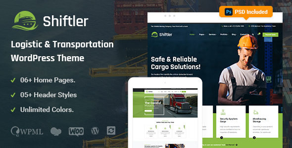 Shiftler 2.4 - Transportation & Logistics WordPress Theme
