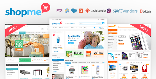 ShopMe 1.6.5 - Multi Vendor Woocommerce WordPress Theme