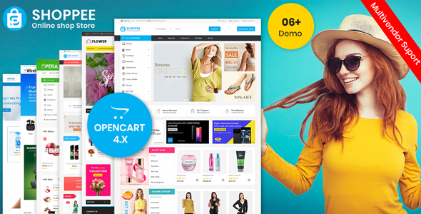 Shoppee 4.0.2.3 - OpenCart 4 & 3 electronic Fashion shoes toys Theme