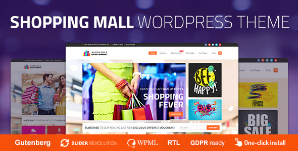 Shopping Mall 1.4 - Entertainment Center and Business WordPress Theme