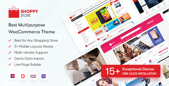 ShoppyStore 3.7.23 - Multipurpose Elementor WooCommerce WordPress Theme (15 Homepages & 3 Mobile Layouts)
