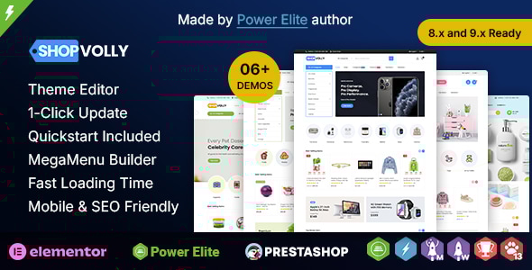 ShopVolly 5.0.0 - Multi purpose Elementor PrestaShop Theme