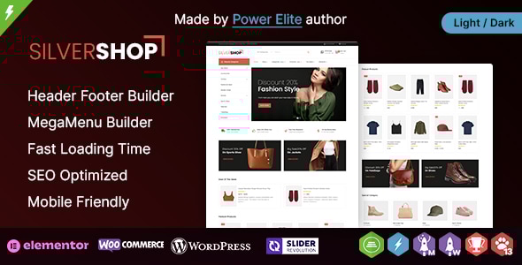 Silver Shop WP 3.4.0 - Multipurpose Elementor WooCommerce Theme