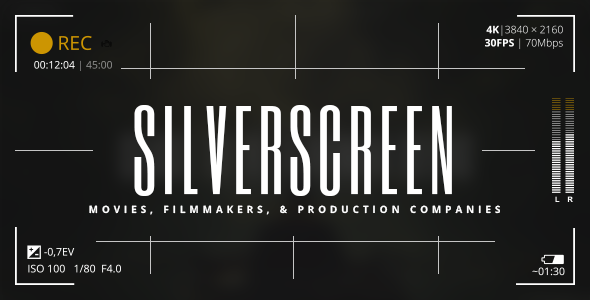 Silverscreen 1.9 - A WordPress Theme for Movies Filmmakers and Production Companies